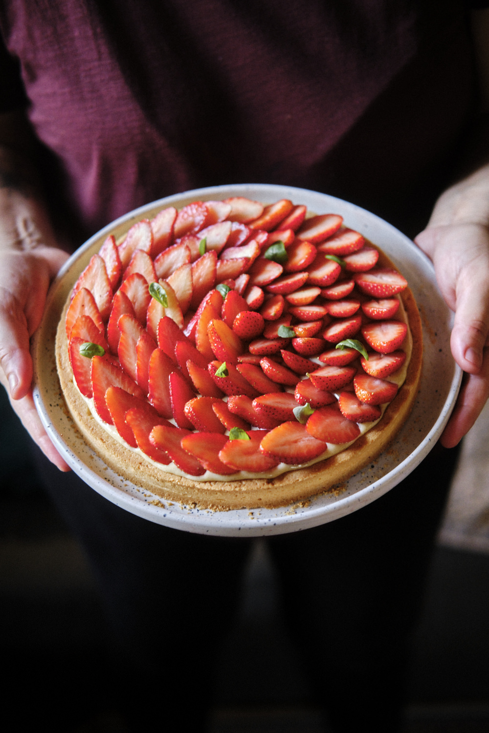Tarte aux fraises authentique